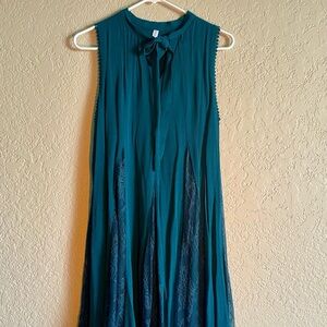 Xhilaration Blue Sleeveless Maxi Sundress